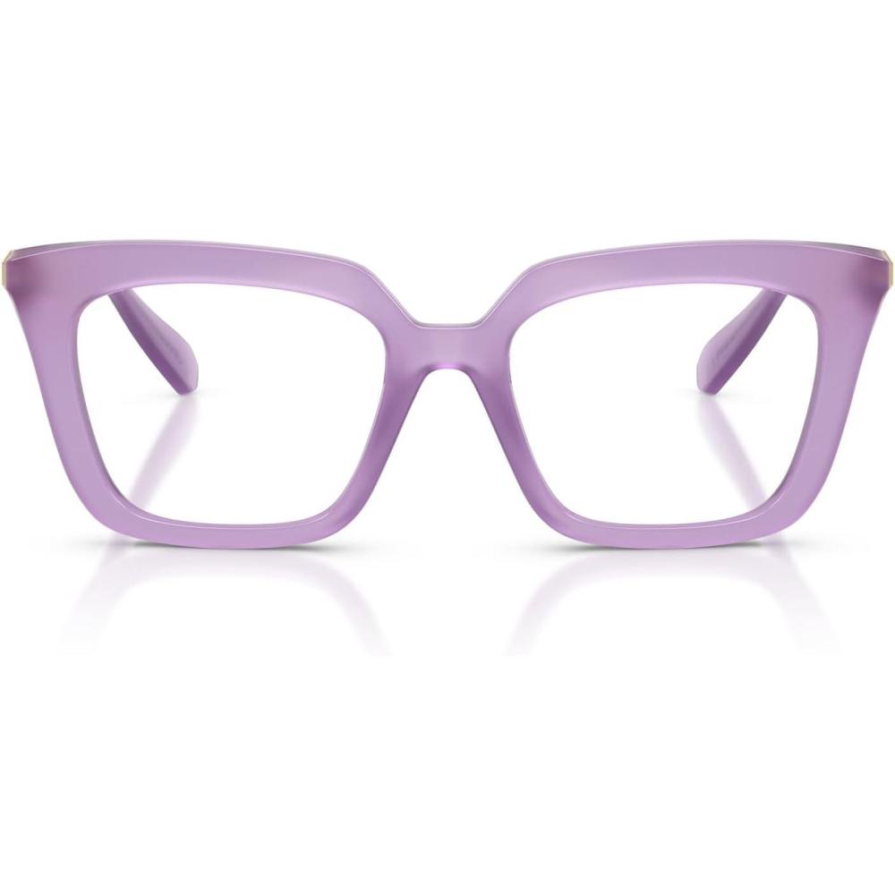 imageSwarovski womens Sk2043f Low Bridge Fit Square Prescription Eyewear FramesMilky LilacDemo Lens