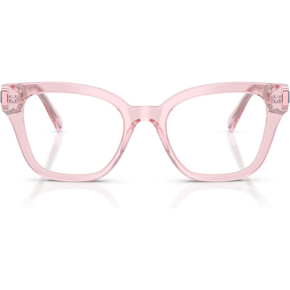 imageSwarovski womens Sk2048f Low Bridge Fit Square Prescription Eyewear FramesTransparent PinkDemo Lens