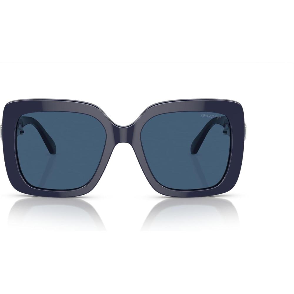 imageSwarovski womens Sk6001f Low Bridge Fit Square SunglassesOpal BlueDark Blue