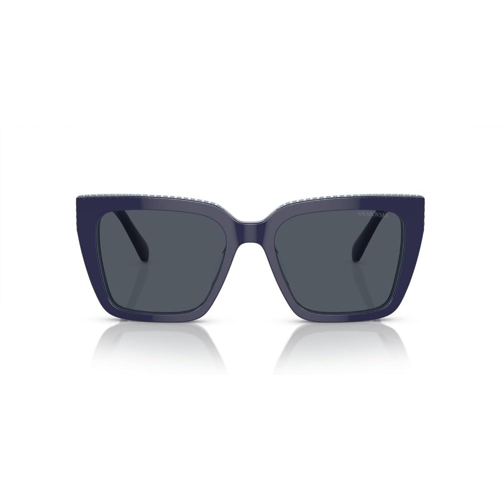 imageSwarovski womens Sk6013 Square SunglassesBlueDark Grey