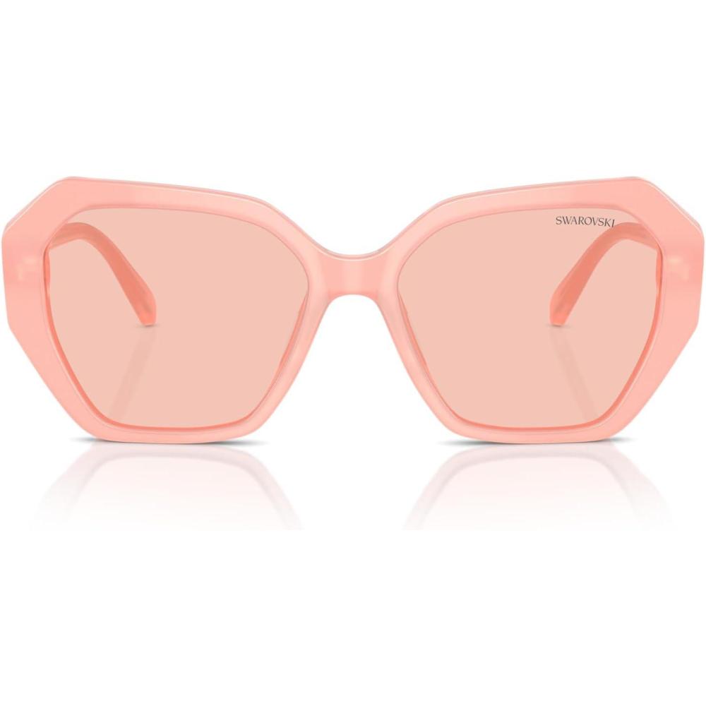 imageSwarovski womens Sk6017f Low Bridge Fit Cat Eye SunglassesRose GoldLight Purple Brown