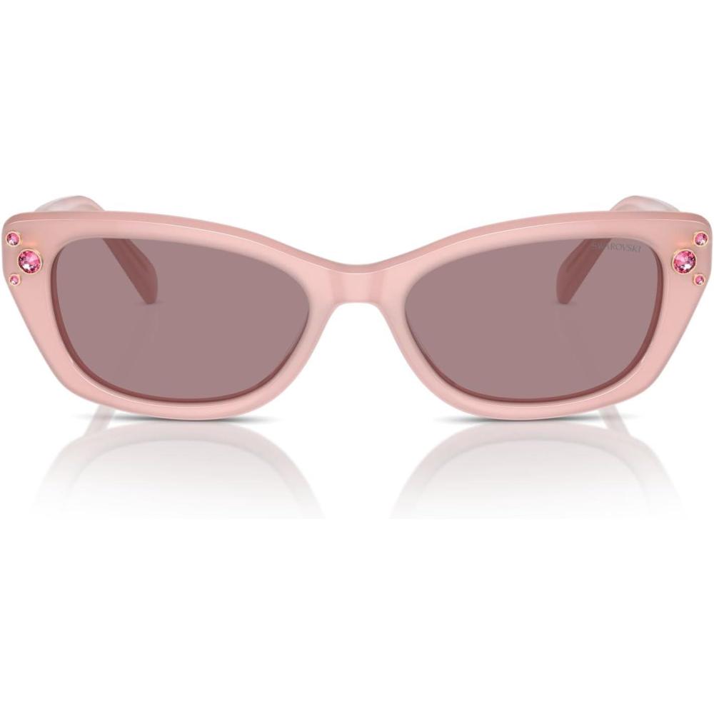 imageSwarovski womens Sk6019 Butterfly SunglassesWhiteDark Grey