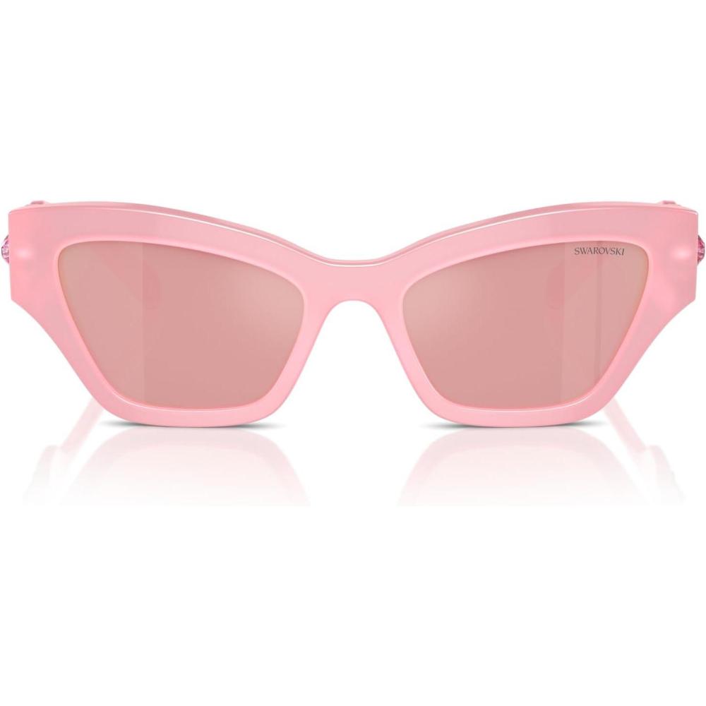 imageSwarovski womens Sk6021 Cat Eye SunglassesSilverDark Grey