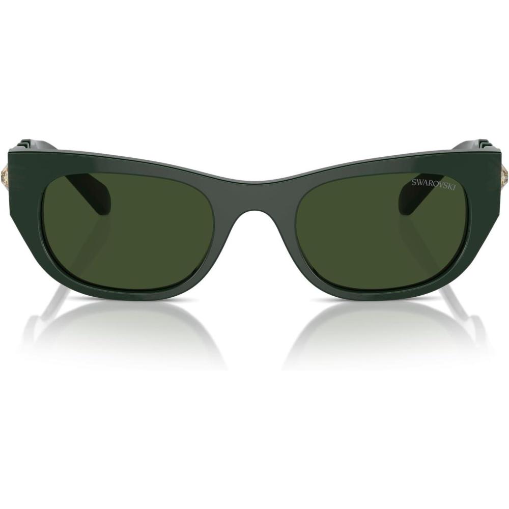 imageSwarovski womens Sk6022f Low Bridge Fit Square SunglassesPale GoldGradient Brown