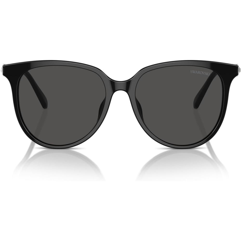 imageSwarovski womens Sk6023d Oval SunglassesBlackDark Grey