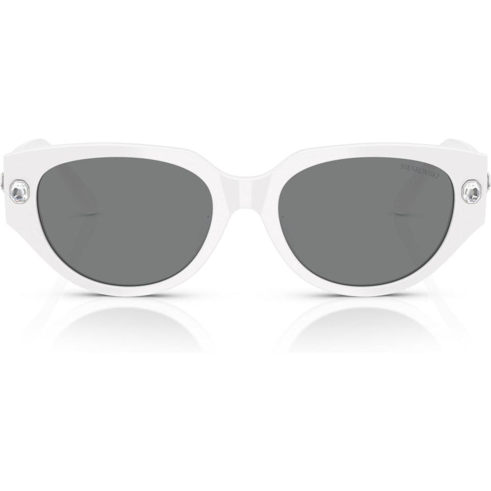 imageSwarovski womens Sk6035d Butterfly SunglassesWhiteDark Grey