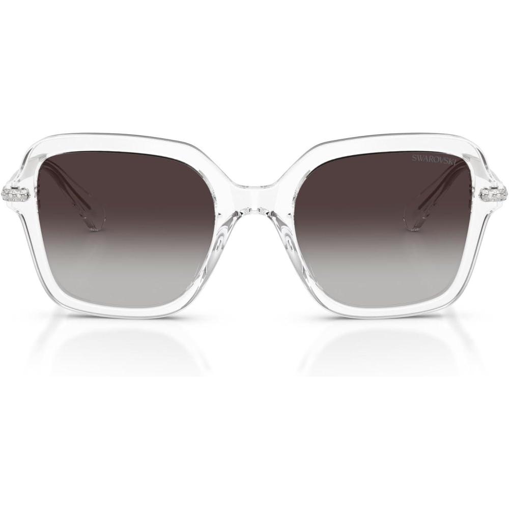 imageSwarovski womens Sk6040f Low Bridge Fit Square SunglassesTransparentGradient Grey