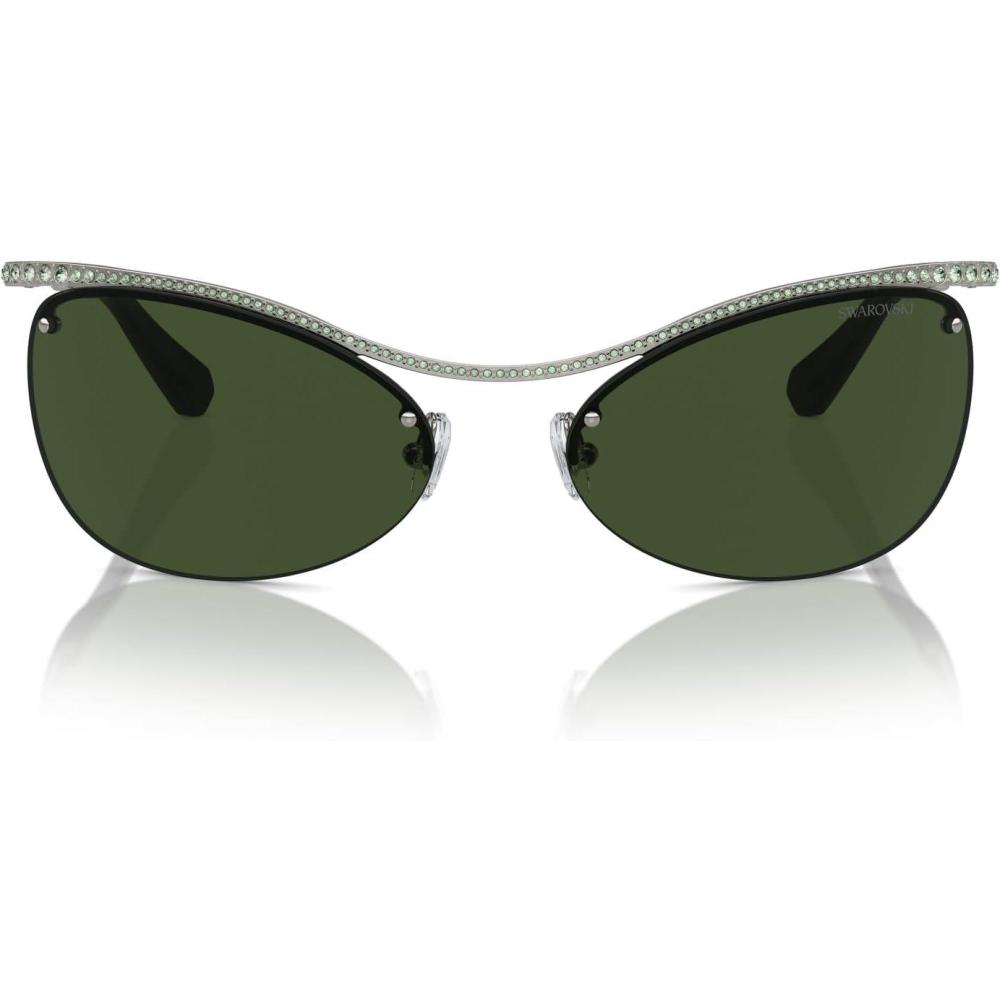 imageSwarovski womens Sk7018 Square SunglassesMedium HavanaDark Brown