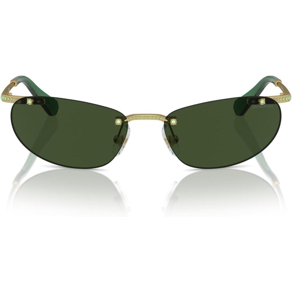 imageSwarovski womens Sk7019 Square SunglassesDark GreenDark Green