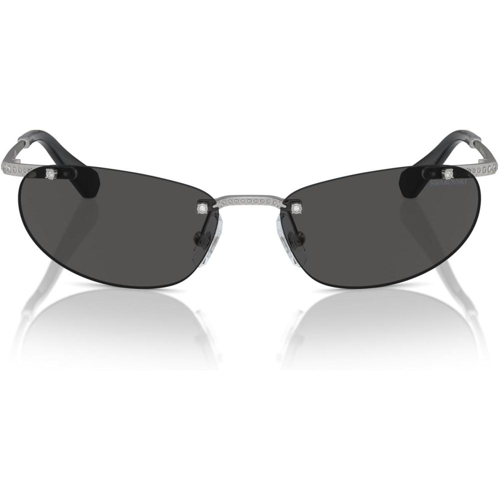 imageSwarovski womens Sk7019 Square SunglassesMilky PinkPink Mirrored Pink