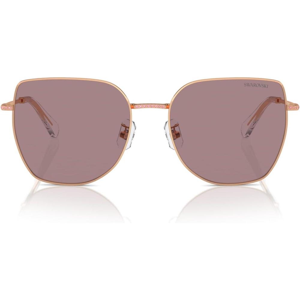 imageSwarovski womens Sk7021d Oval SunglassesCrystalDark Grey