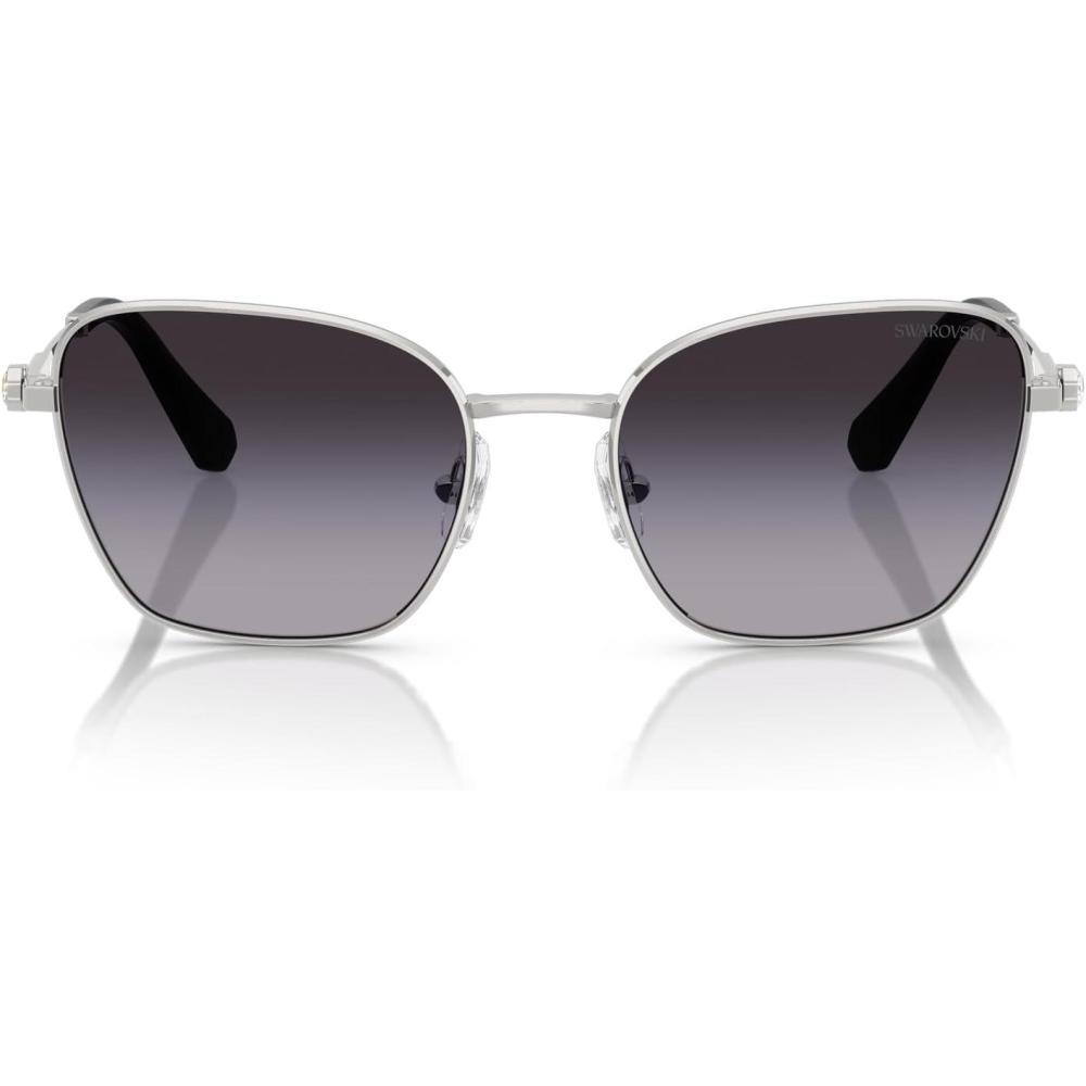 imageSwarovski womens Sk7029 Aviator SunglassesSilverGradient Grey