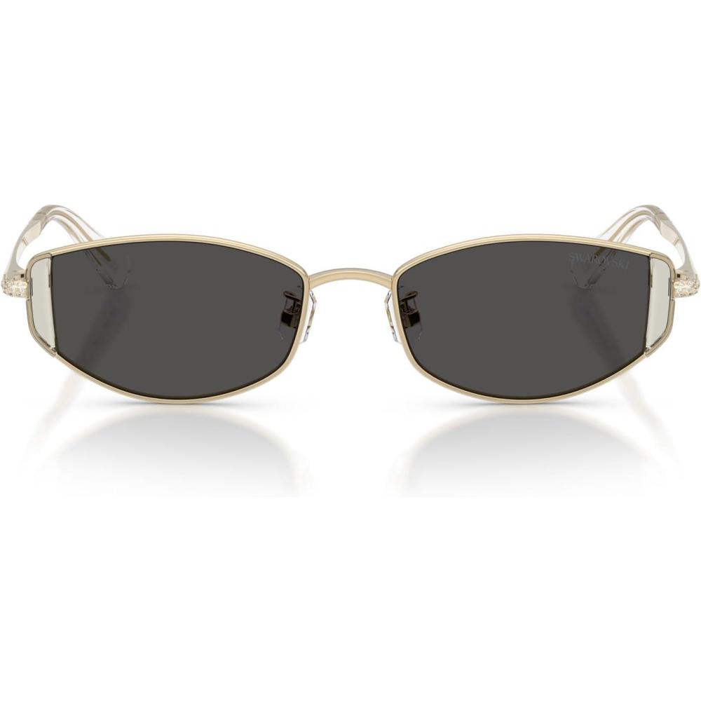 imageSwarovski womens Sk7035d Oval SunglassesPale GoldDark Grey