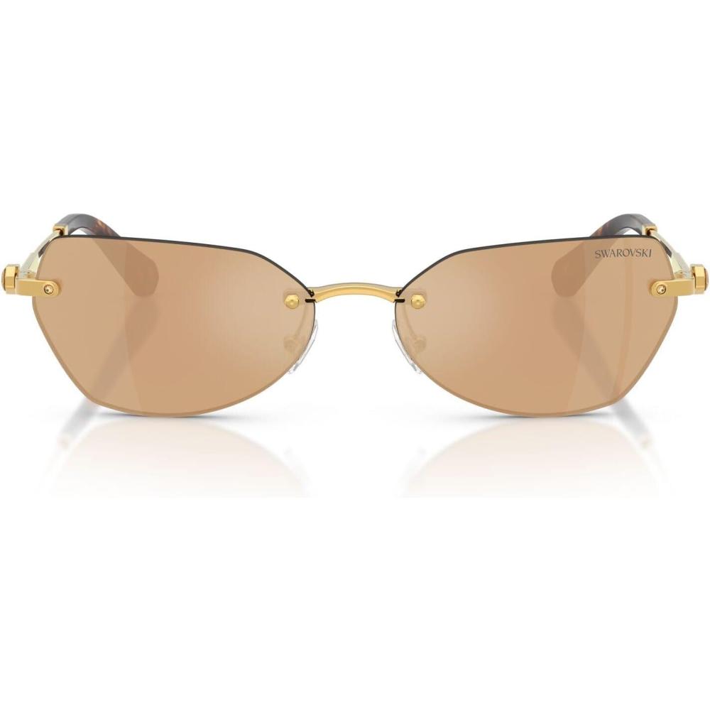 imageSwarovski womens Sk7038Dark GoldDark Brown Mirrored Rose Gold