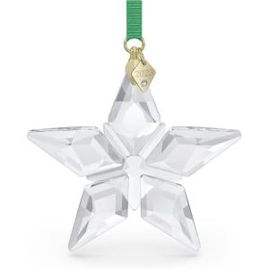 SWAROVSKI Annual Edition 2023 Ornament, Clear Crystal Star with 97 Facets, Gold-Tone Finished Tag, Part of The Swarovski Annual Edition Collection