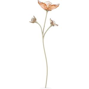 Swarovski Garden Tales Pumpkin Figurine, Orange and Green Crystals and Brushed Champagne Gold Tone-Finish Stem, Part of The Garden Tales Collection(Magnolia)