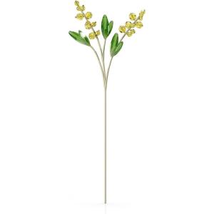 Swarovski Garden Tales Pumpkin Figurine, Orange and Green Crystals and Brushed Champagne Gold Tone-Finish Stem, Part of The Garden Tales Collection(Mimosa)