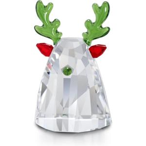 Swarovski Holiday Cheers Reindeer, Small, Multicolored Swarovski Crystals, Part of the Swarovski Holiday Cheers Collection