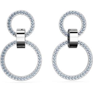 Swarovski Hollow Collection Hoop Earrings(Blue)