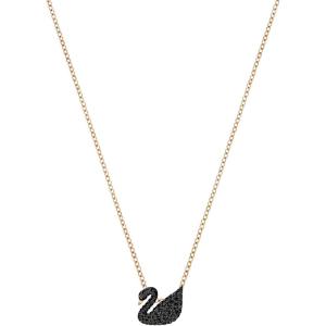 Swarovski Iconic Swan Crystal Necklace Jewelry Collection(Rose Gold Tone Necklace)