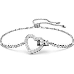 Swarovski Lovely Bracelet Jewelry Collection, Clear Crystals(Bracelet – Rhodium Tone Finish)