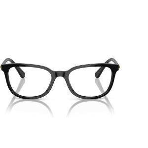 Swarovski Women’s SK2003F Low Bridge Fit Rectangular Prescription Eyewear Frames(Black/Demo Lens)