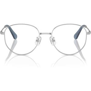 Swarovski Women’s Sk1016d Round Prescription Eyewear Frames(Silver/Demo Lens)