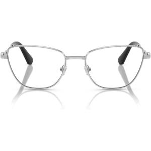 Swarovski Women’s Sk1018 Cat Eye Prescription Eyewear Frames(Silver/Demo Lens)