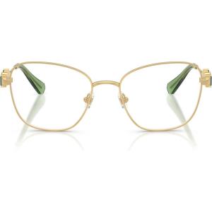 Swarovski Women’s Sk1025 Square Prescription Eyewear Frames(Gold/Demo Lens)
