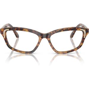 Swarovski Women’s Sk2034 Square Prescription Eyewear Frames(Burgundy/Demo Lens)