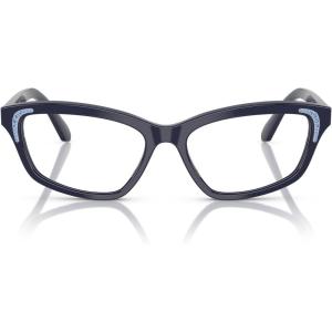 Swarovski Women’s Sk2034 Square Prescription Eyewear Frames(Havana Medio/Demo Lens)