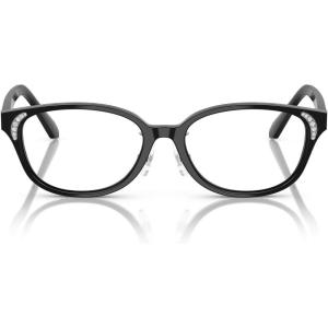 Swarovski Women’s Sk2040d Oval Prescription Eyewear Frames(Black/Demo Lens)