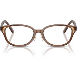Swarovski Women’s Sk2040d Oval Prescription Eyewear Frames(Transparent Brown/Demo Lens)