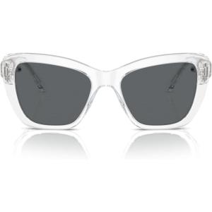 Swarovski Women’s Sk6018 Butterfly Sunglasses(Crystal/Dark Grey)