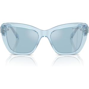 Swarovski Women’s Sk6018 Butterfly Sunglasses(Yellow Gold/Gradient Brown)