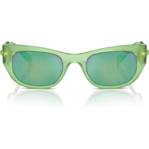 Swarovski Women’s Sk6022 Cat Eye Sunglasses(Black/Dark Grey)