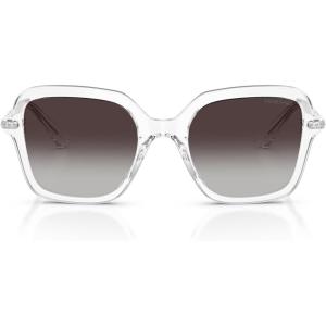 Swarovski Women’s Sk6040 Square Sunglasses(Transparent/Gradient Grey)