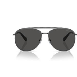 Swarovski Women’s Sk7005 Aviator Sunglasses(Dark Silver/Dark Grey)