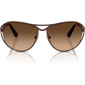 Swarovski Women’s Sk7028 Aviator Sunglasses(Brown/Brown Gradient)