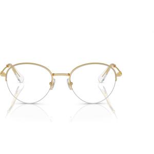 Swarovski womens Sk1004 Round Prescription Eyewear Frames(Gold/Demo Lens)