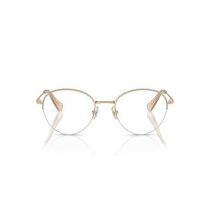 Swarovski womens Sk1004 Round Prescription Eyewear Frames(Pale Gold/Demo Lens)