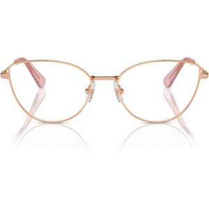 Swarovski womens Sk1012 Cat Eye Prescription Eyewear Frames(Rose Gold/Demo Lens)