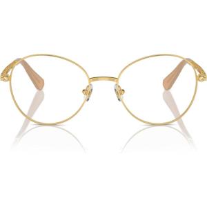 Swarovski womens Sk1013 Round Prescription Eyewear Frames(Gold/Demo Lens)