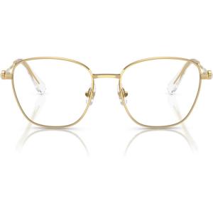 Swarovski womens Sk1019 Square Prescription Eyewear Frames(Gold/Demo Lens)