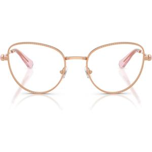 Swarovski womens Sk1022 Cat Eye Prescription Eyewear Frames(Rose Gold/Demo Lens)