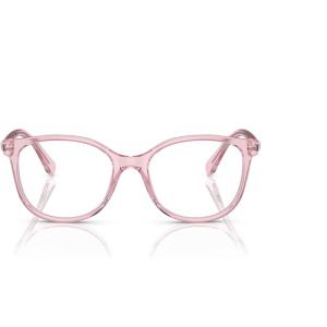 Swarovski womens Sk2002 Square Prescription Eyewear Frames(Pink Transparent/Demo Lens)