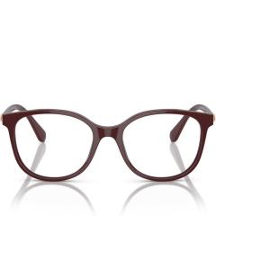 Swarovski womens Sk2002 Square Prescription Eyewear Frames(Solid Burgundy/Demo Lens)