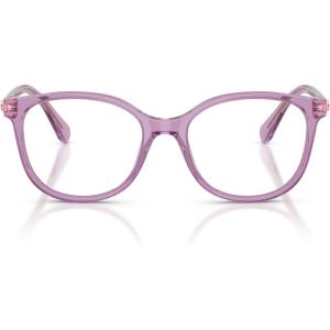 Swarovski womens Sk2002 Square Prescription Eyewear Frames(Transaprent Amethyst/Demo Lens)
