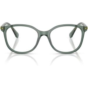 Swarovski womens Sk2002 Square Prescription Eyewear Frames(Transparent Green/Demo Lens)