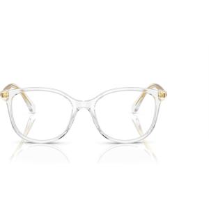 Swarovski womens Sk2002 Square Prescription Eyewear Frames(Transparent/Demo Lens)
